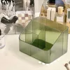 High Quality Plastic Makeup Organizer Lightweight Transparent Versatile Storage Box 3/4-Slot Washable Vanity Case 4