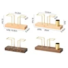 Desktop Organizer Tableware Supplies Wood Tissue Paper Holder Napkin Holder Brass Tissue Box StorageToothpick Box 6