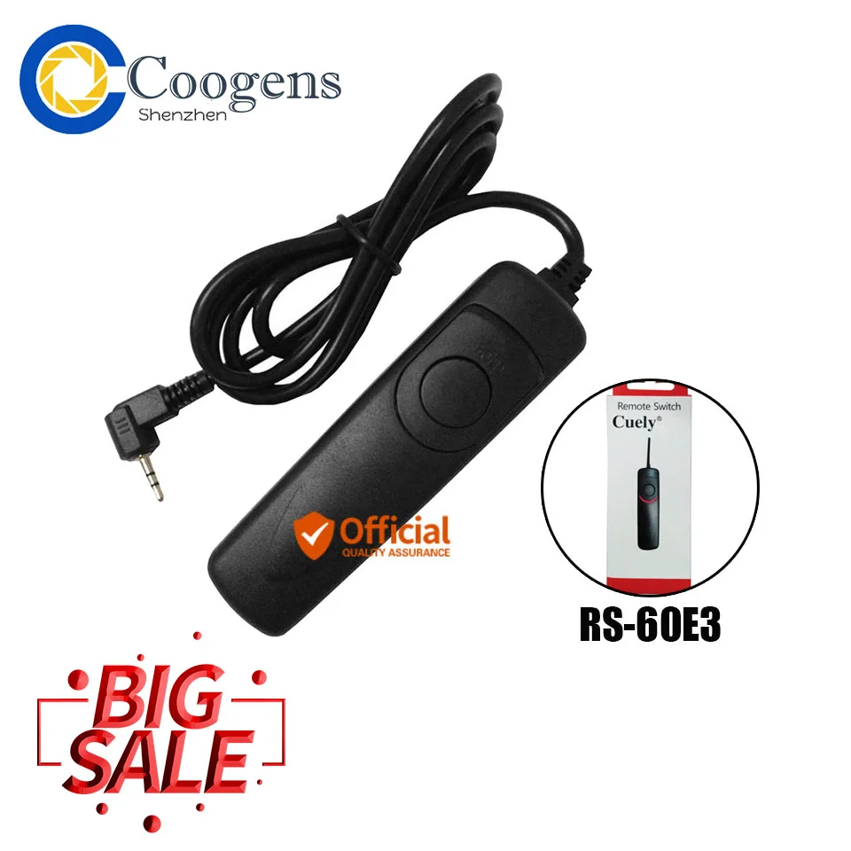 Rs-60E3 Controllo Remoto Del Rilascio Dell'Otturatore Per Canon Power Shot G10 G11 G12 G15 G1X G1Xii Sx50 300D 100D 60D 70D Gx-1L Gx-1S Gx-20