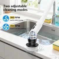 Electric Spin Scrubber, Multifunctional Cordless Cleaning Brushwith 9 Replaceable Heads, USB Rechargeable, 3-SpeedAdjustable 4