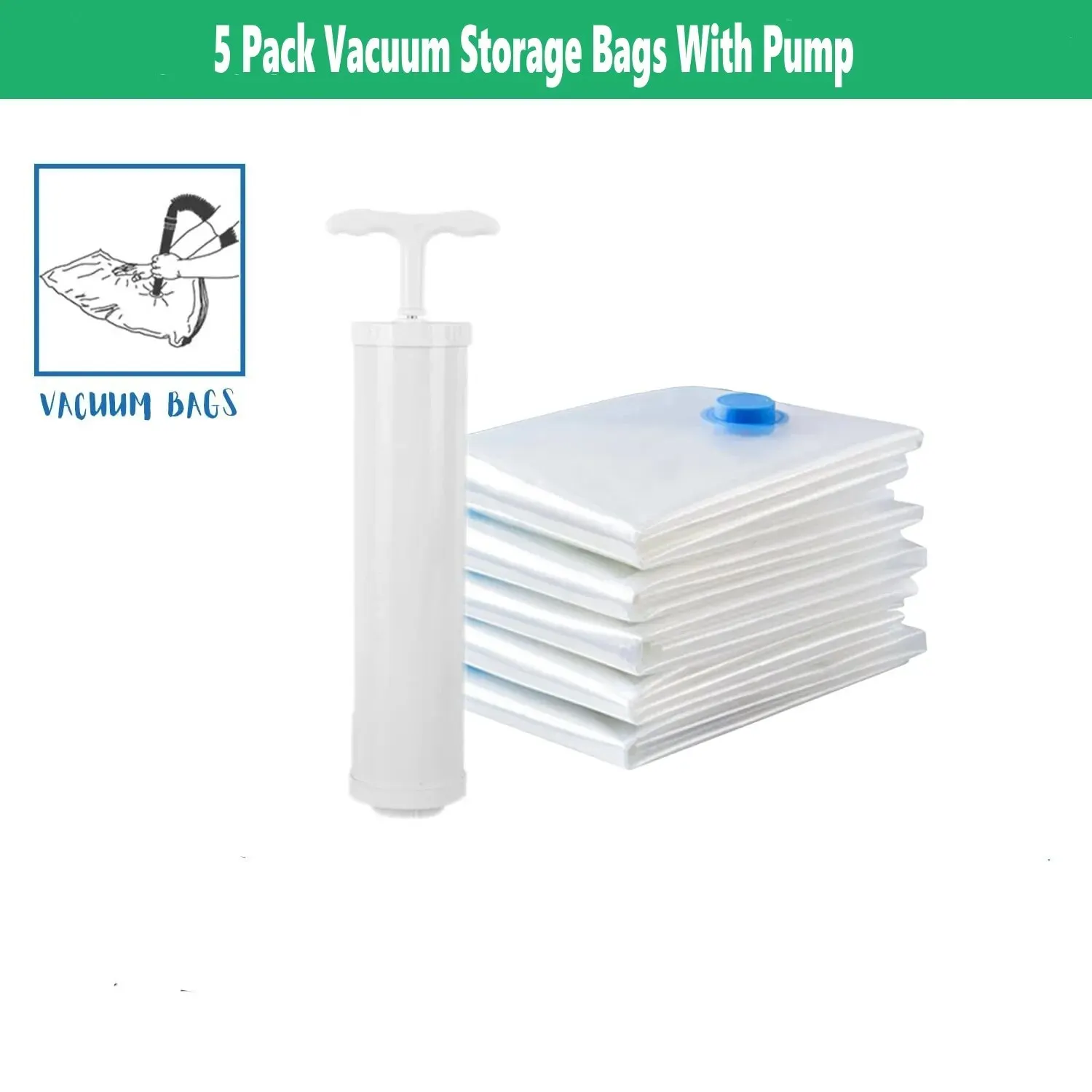 5pack Bags with pump