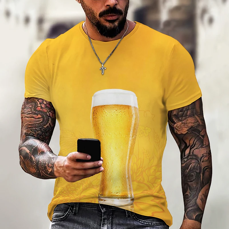 Summer Funny Beer 3D Print T Shirt