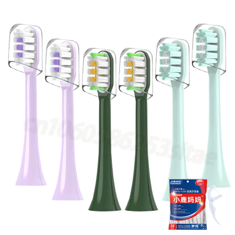 For SOOCAS D2/D3/V1/V2/X3/X5 Electric Toothbrush Replacement Toothbrush Head Soft Dupont No Copper X3pro Replacement Brush Heads