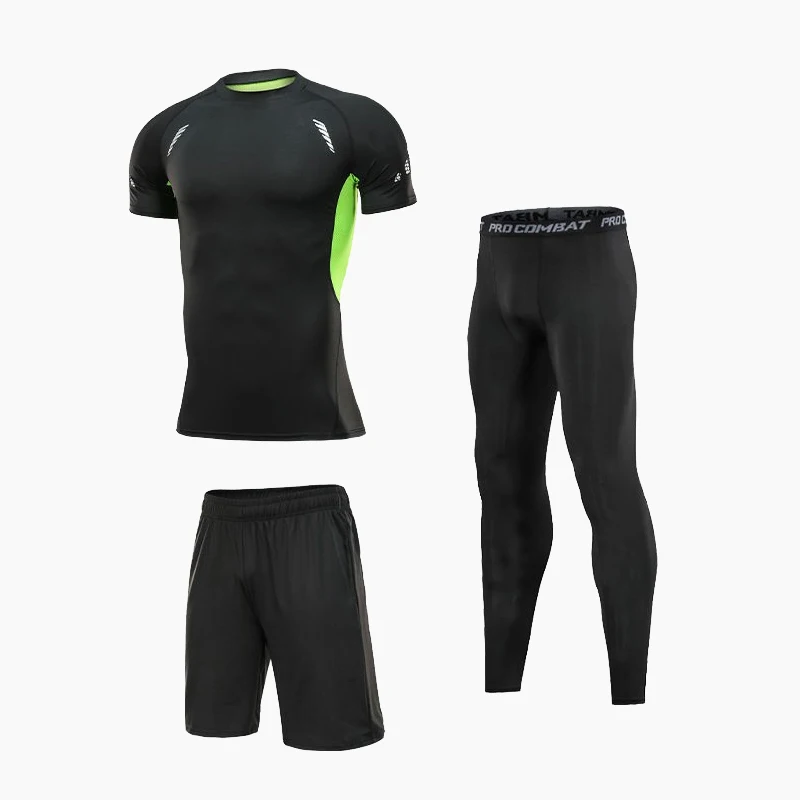 de fitness masculino, Apertado Running Wear, Vestuário