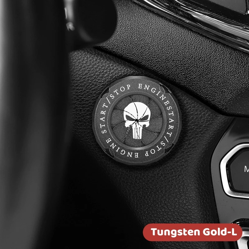 Auto Startknopf Abdeckung Totenkopf - Metall Zündschutz