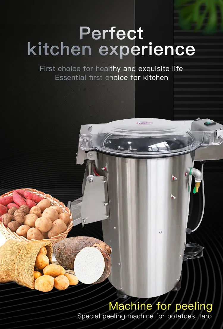 220V Commercial Sweet Taro Peeling And Washing Machine Cassava Ginger Tomato Sweet Potato Carrot Washer Peeler For Sale 2