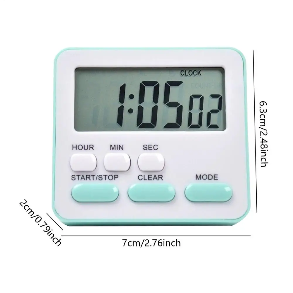 Digital Display Kitchen Timer and Stopwatch with Countdown & Alarm