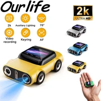 Ourlife Keychain Camera 1.0 inch LCD Screen Mini Action Camera Retro Support Memory 1080P Very Small Camcorder Video Recorder 1
