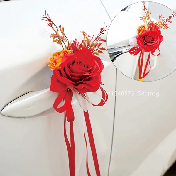 Autodeco.nl Tule Strikken met Blauwe Lint 10 stuks /Bruiloft Decoratie