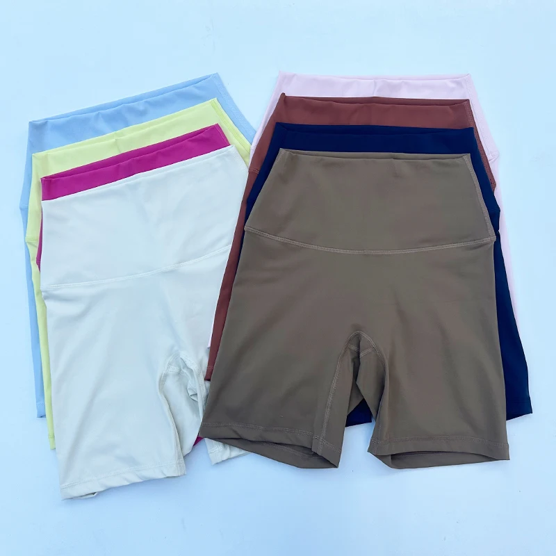 Women Sports Shorts High Waist Yoga Slim Fit Butt Lift Gym