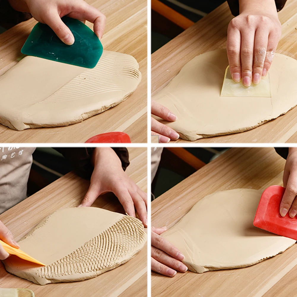 Pottery Art Scraper Cutter DIY Sculpture Ceramic Clay Auxiliary Trimming Shaping Tools polymer clay tools,pottery sculpting tools,clay sculpting tools,pottery tools,clay craft tool