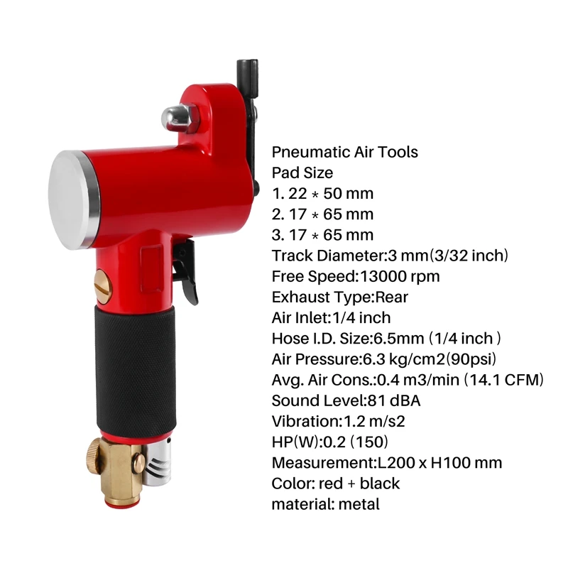 

Pneumatic Air Tools Track Diameter Track Finger Sander Polishing Machine Dual Action Sanders FS-30