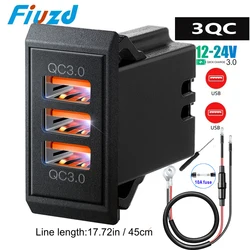 High - Speed Dual USB LED Car Charger with Dustproof Design (AAA)