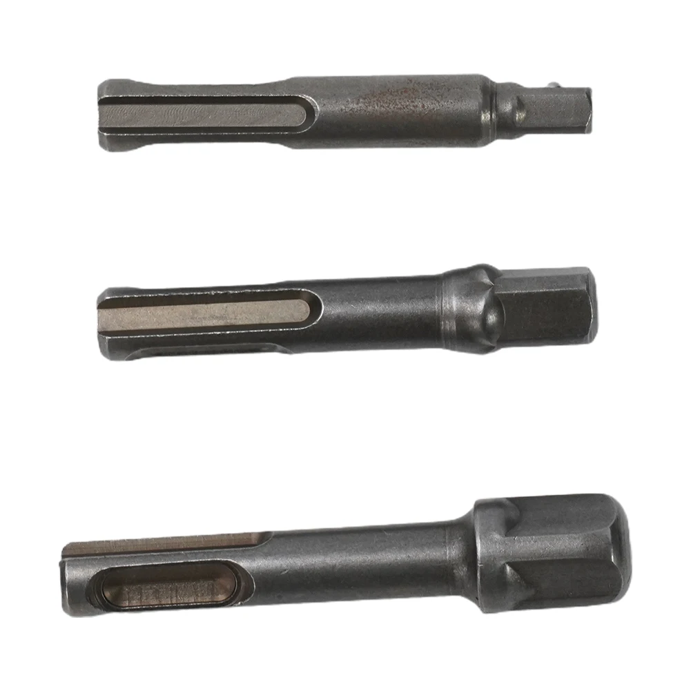 

3pcs SDS Socket Driver Hammer Drill Bit Extension Bars Adaptor 3/8 1/4 1/2inch Hex Shank For Electric Screwdriver Bits