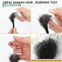 0.4 cm 0.6 cm 0.8 cm largeur Loc Extension cheveux humains 40 brins entièrement faits à la main 100% Extensions de cheveux humains Dreadlock pour hommes femmes 5