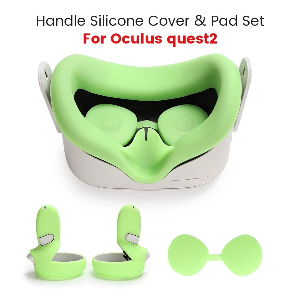 VR Protective Cover Set For Oculus Quest 2 VR Touch Controller Silicone Cover Handle Grip For Oculus Quest 2 VR Accessories