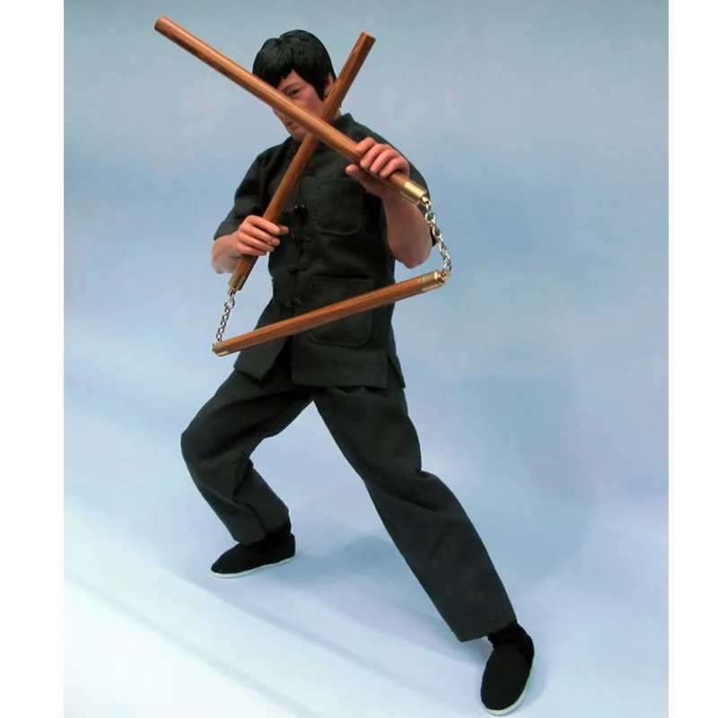 ZYTOYS 1/6 Nunchaku Metal Kung Fu Weapon Model Bruce Lee Martial Arts