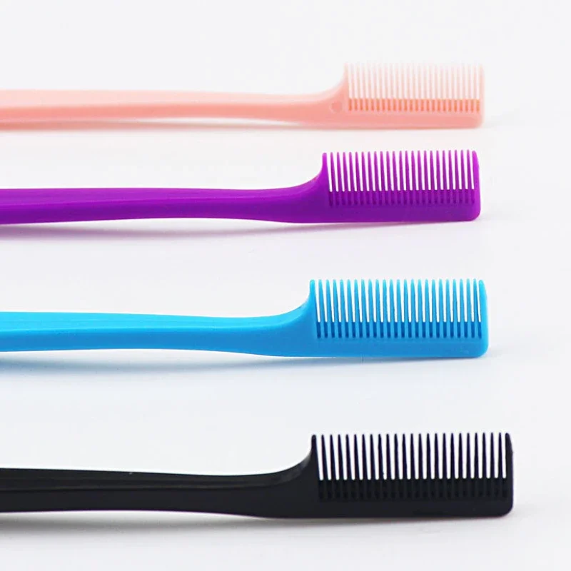 New Hot Selling High Quality Eyebrow Eyelash Double Sided Edge Control Hair Comb Hair Styling Hair Brush Mini Hair Brush 3