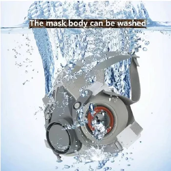 Mezza maschera adatta per 3M 6001/6002/6004 filtri industriale 6200 respiratore maschera antigas corpo vernice spray decorazione maschera antipolvere 6200