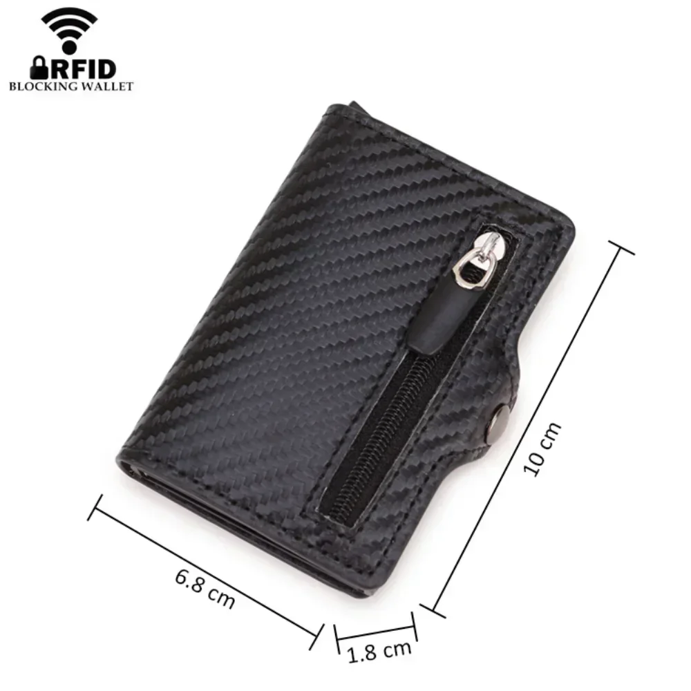 Carbon Fiber Rfid Blocking Protection Men Id Credit Card Holder Wallet Leather Metal Business Bank CreditCard Cardholder Case Leather Wallet Wallet Card Holder Card Holder Credit Card Holder Credit Card Wallet Card Wallet Id Card Holder Id Card Case Wallet Card Bag Business Card Holder