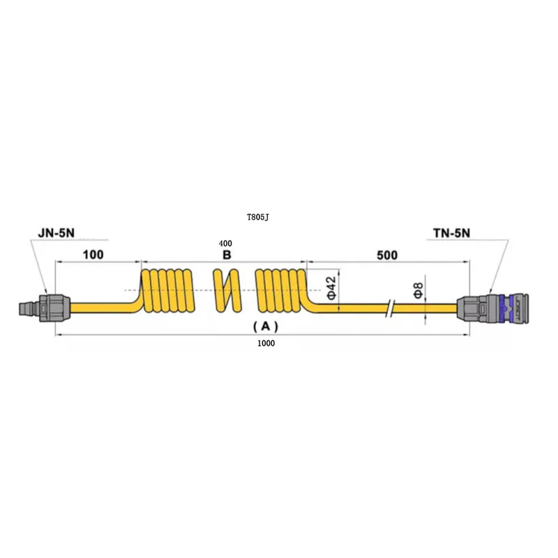 ESD workshop SMT Production Line Dust Removal Gun with T-805J PU Spring Hose Pipe JHG-2 PP Plastic Anti-Static Blowing Gun