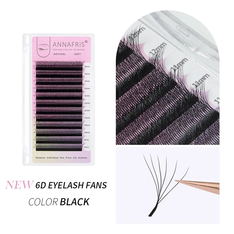 ANNAFRIS Premade Volume Fan YY 3D 4D 5D W-Shaped Lash Automatic Flowering W Lashes Extension Natural Soft Full Dense Mink Lash - Image 7