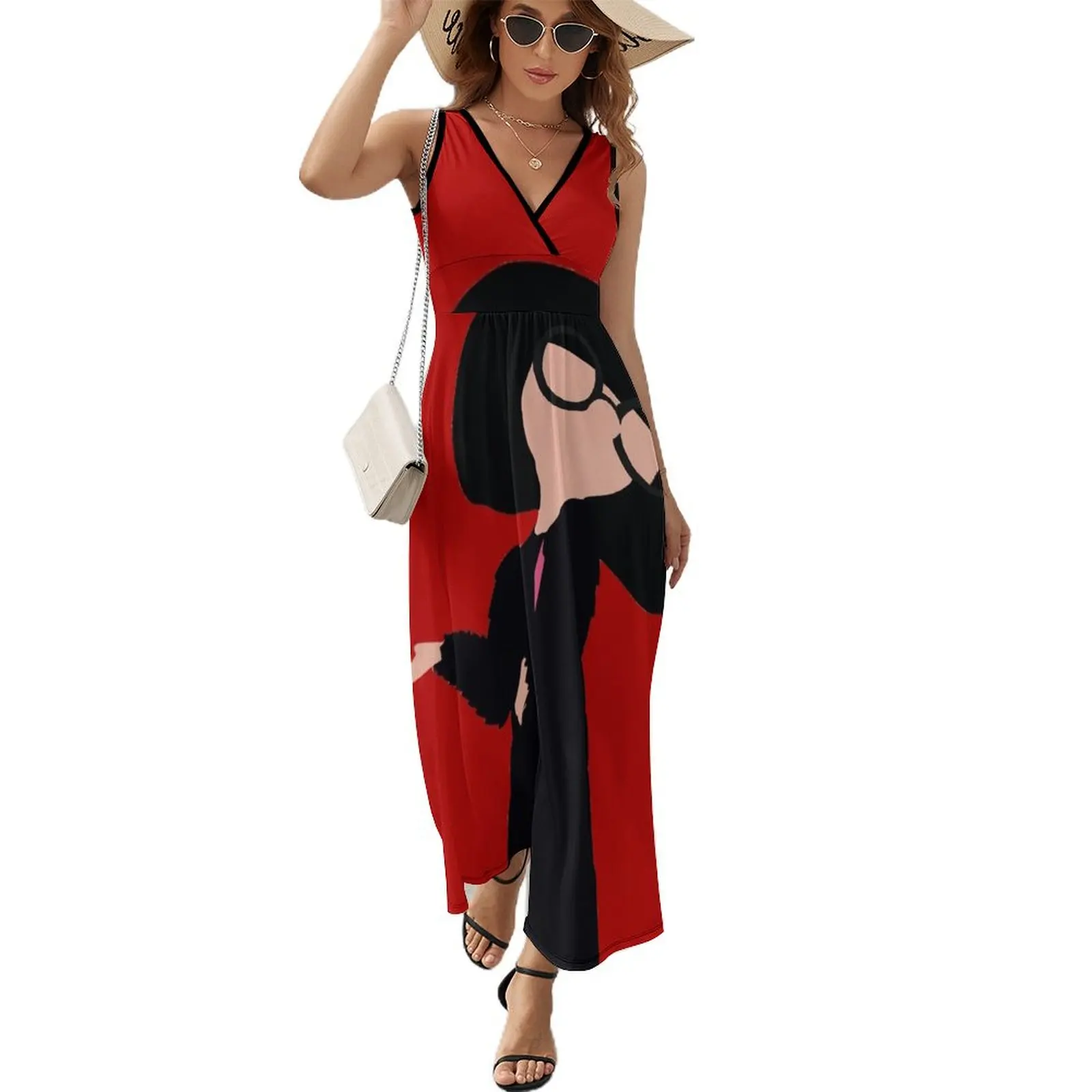 

No Capes Sleeveless Dress Dress for girls loose women's dress korean style sexy