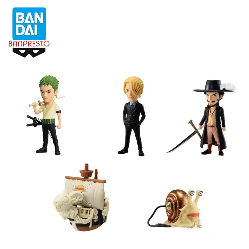 

Original BANDAI Banpresto WCF ONE PIECE Netflix Zoro Dracule Mihawk Sanji Pvc Anime Figure Action Figures Model Toy