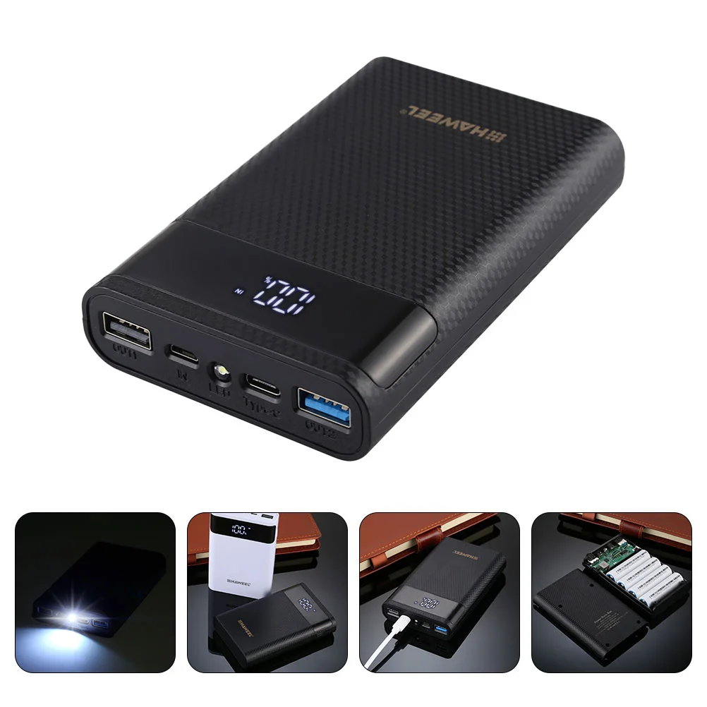 Chargers Case Powerbank Fast Charging Usb External Black Rechargeable Magnetic