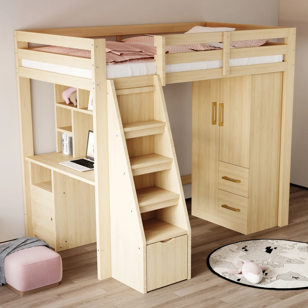 70 x 40 x 135 cm moderner Kindergarderobe, doppeltüriges Design mit Schubladen und Ablagefächern, Einzelgarderobe aus Holzfarbe – Detail 7