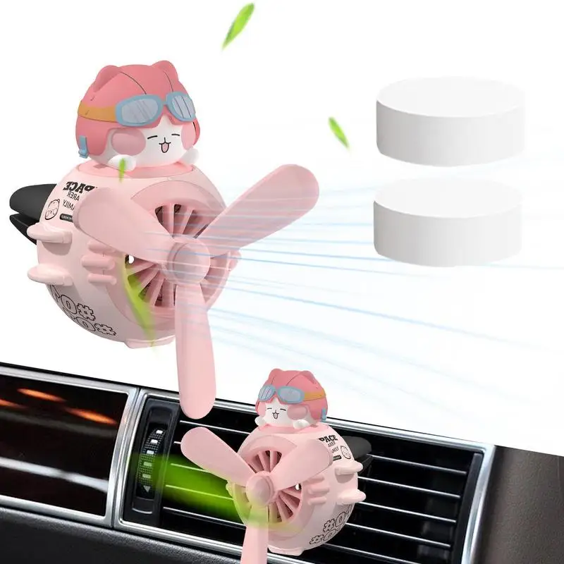 

Cute Animal Pilot Perfume Diffuser Car Air Freshener Rotating Propeller Outlet Fragrance Diffuser For Cars Interior Decoration