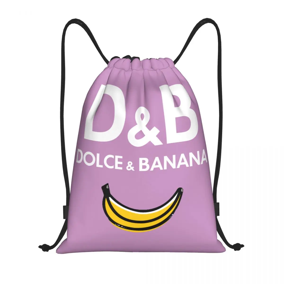 

Dolce Banana Drawstring Bag Men Women Portable Sports Gym Sackpack Training Backpacks