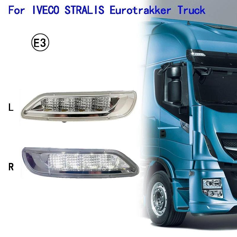 1 Pz 24V Led Sunvisor Lampada Per Iveco Stralis 04.12- Sunvisor Marker Lamp (Led Bianco) Rh 5801546522 Lh 5801546548
