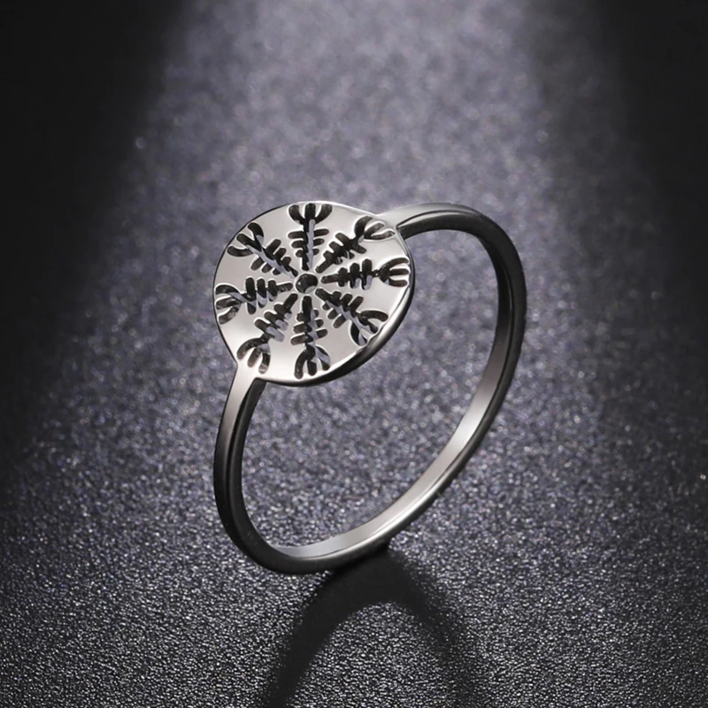 Anello MENDEL Acciaio Inox Uomo Drago Vichingo Nordico Vegvisir - Foto 10
