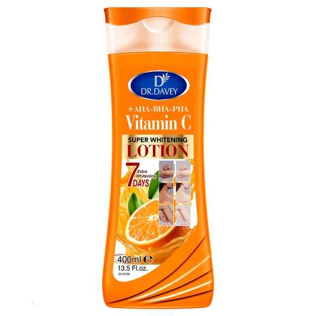 DR.DAVEY VITAMIN C body lotionGrande capacité400MLLotion corporelle hydratante et rafraîchissante Four Seasons, non grasse et parfumée pour tout le corps 1