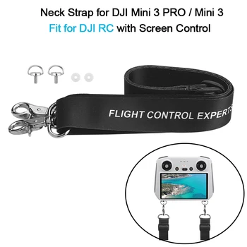 랜야드 목 스트랩 버클 걸이식 어깨 슬링 드론 액세서리, DJI 미니 3 프로/미니 3, DJI RC 스크린 리모컨