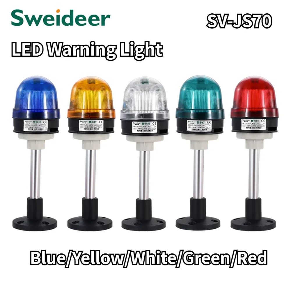 Alarm LEDs LED-Anzeige Alarm lampe 12 v24v220v grün gelb rot blau blinkt  mit Summer Warnleuchte Anzeige rundes Licht - AliExpress