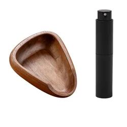 Premium Wooden Coffee Bean Dosing Set with Portable Dispensing Bottle (Sapele-bottle)