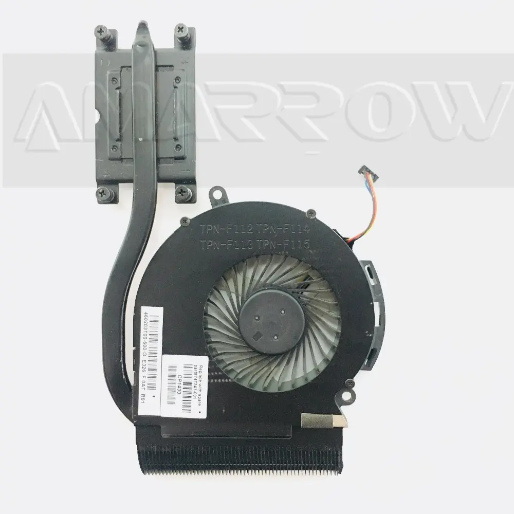 

Original Laptop Heatsink Cooling Fan Cpu Cooler for HP 14-A 14-D 15-D 246 240 250 G2 TPN-F112 CPU Heatsink 747241-001