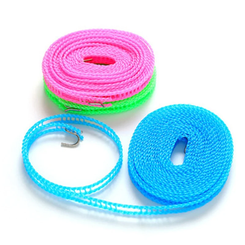1pc Outdoor Clothesline Nylon Non-Slip Laundry Line Rope Travel Business Windproof Clothes Cord 3/5/8/10 Meter Long Hot Sale 5