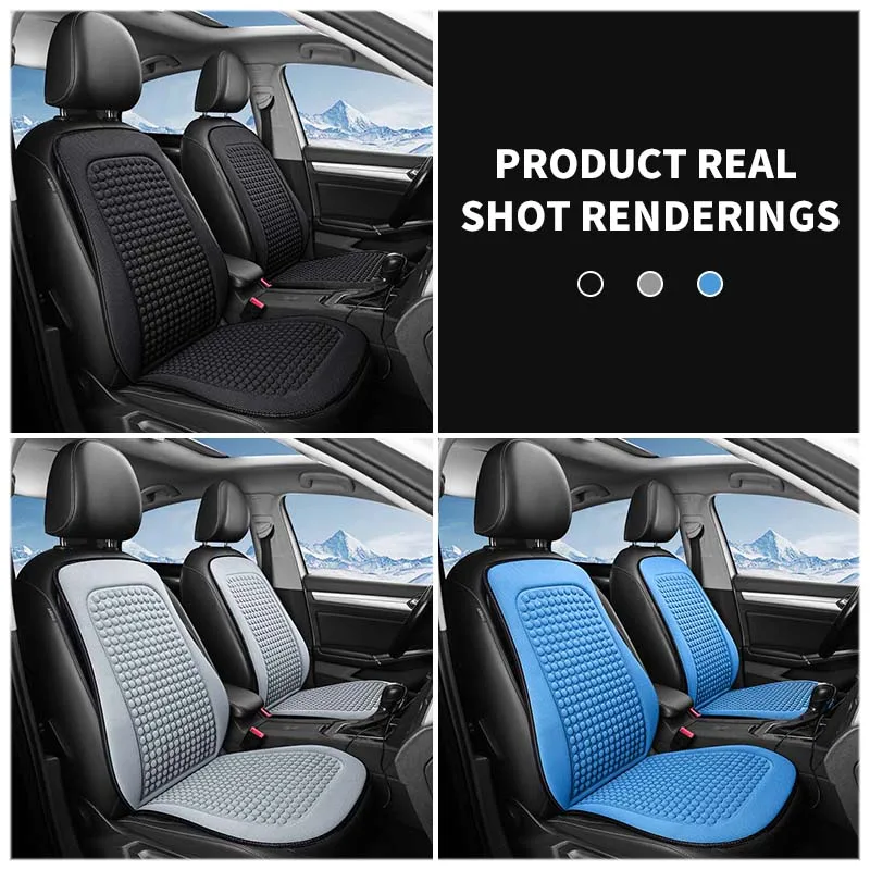 Breathable Summer Cooling Seat Cushion with Massage Bumps - Universal Car Protector Pad