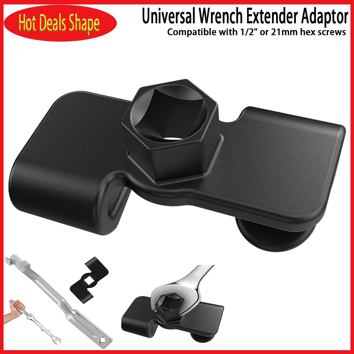 UniversalWrenchExtenderAdapterfor12or21mmHexScrewdriver