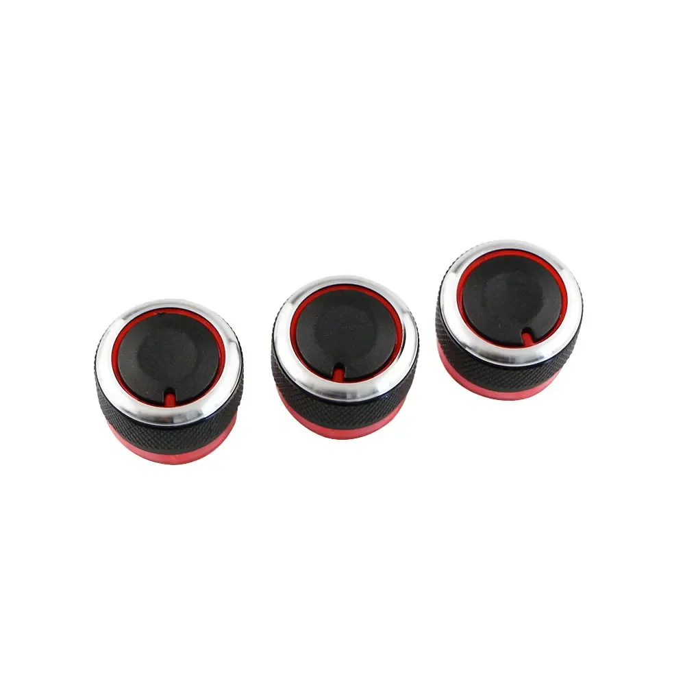 3Pcs Car AC Knob Peugeot 206 207 2006-2011 Citroen C2 2007-2011 Air Conditioning Heat Control Switch Knob Accessories