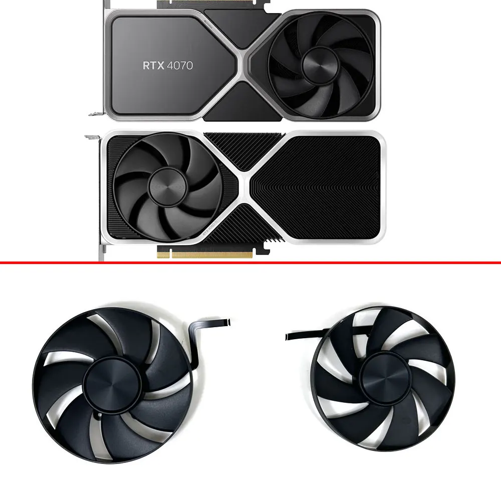 Ventilador de Placa de Vídeo Ad4a31k07 Ad4a31k06 para Nvidia Rtx4060ti 4070 4070ti 90 mm