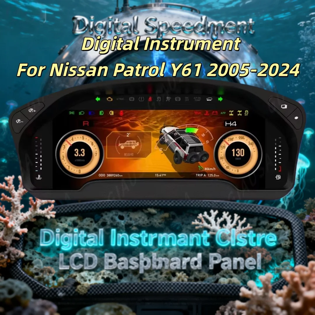 Speedometer Y61 New Arrival Virtual Cockpit Speedometer Instrument For Nissan Patrol ...