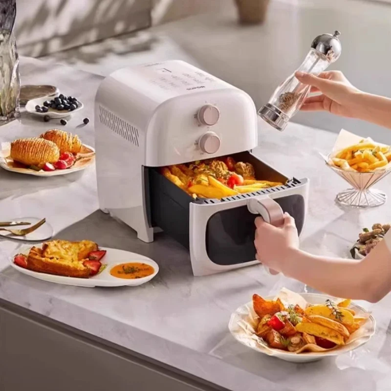 Home Air Fryer, Visible No-Flip Smart Electric Fryer, Large Capacity Oven All-in-One Cooker, High Temperature Frying Bakeware
