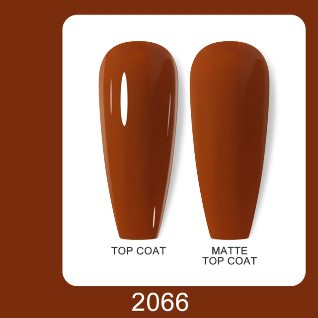 Arte Clavo 15ml Brown Coffee Color UV Gel For Nail Gel Nail Polish Varnish Hybrid Glitter Decoration Base Top Coat Set 2066