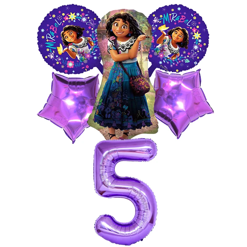 Disney Encanto Party Decorations Supplies Latex Balloon Tableware Cake Toppers Paper Plates Cups For Kids Birthday Toys Gifts 