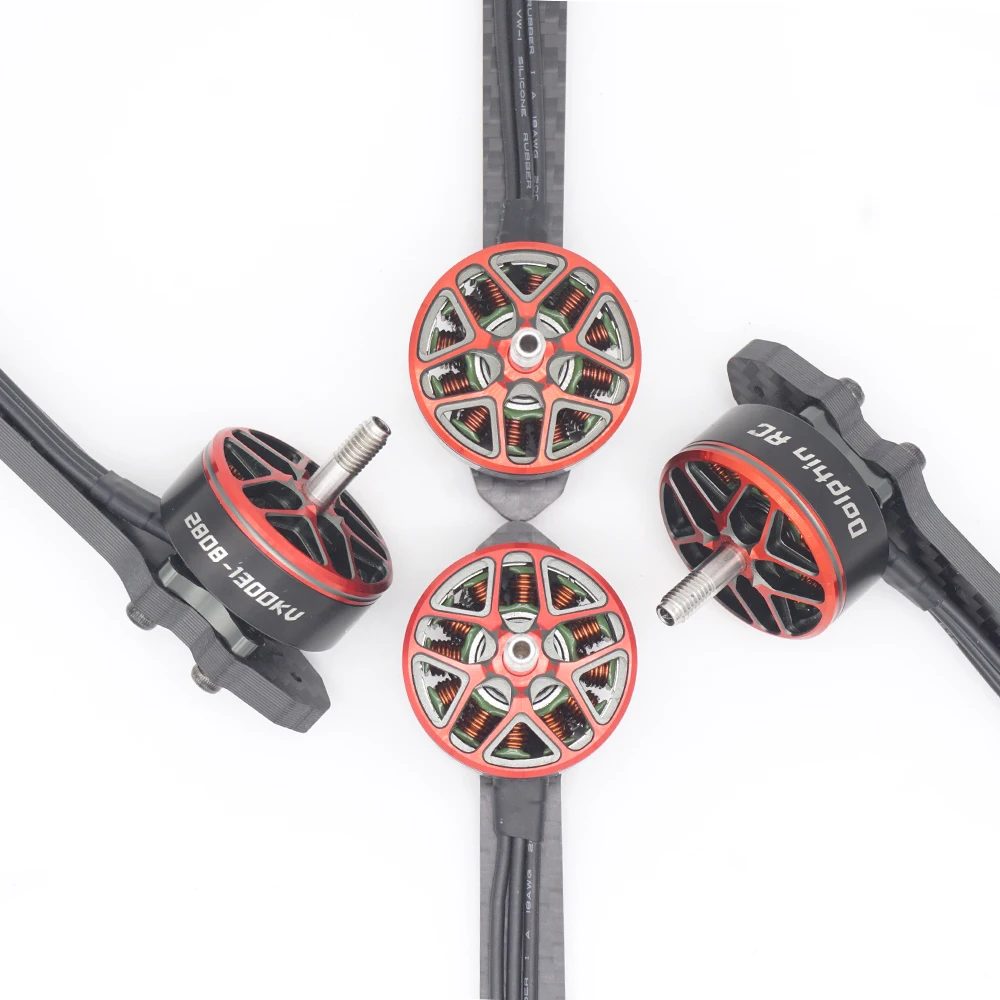 DolphinRC 7 Inch Carbon Fiber Drone Frame Kit with 2808-1300KV Motors - Lightweight Quadcopter Frame for Long-Range FPV Racing 5
