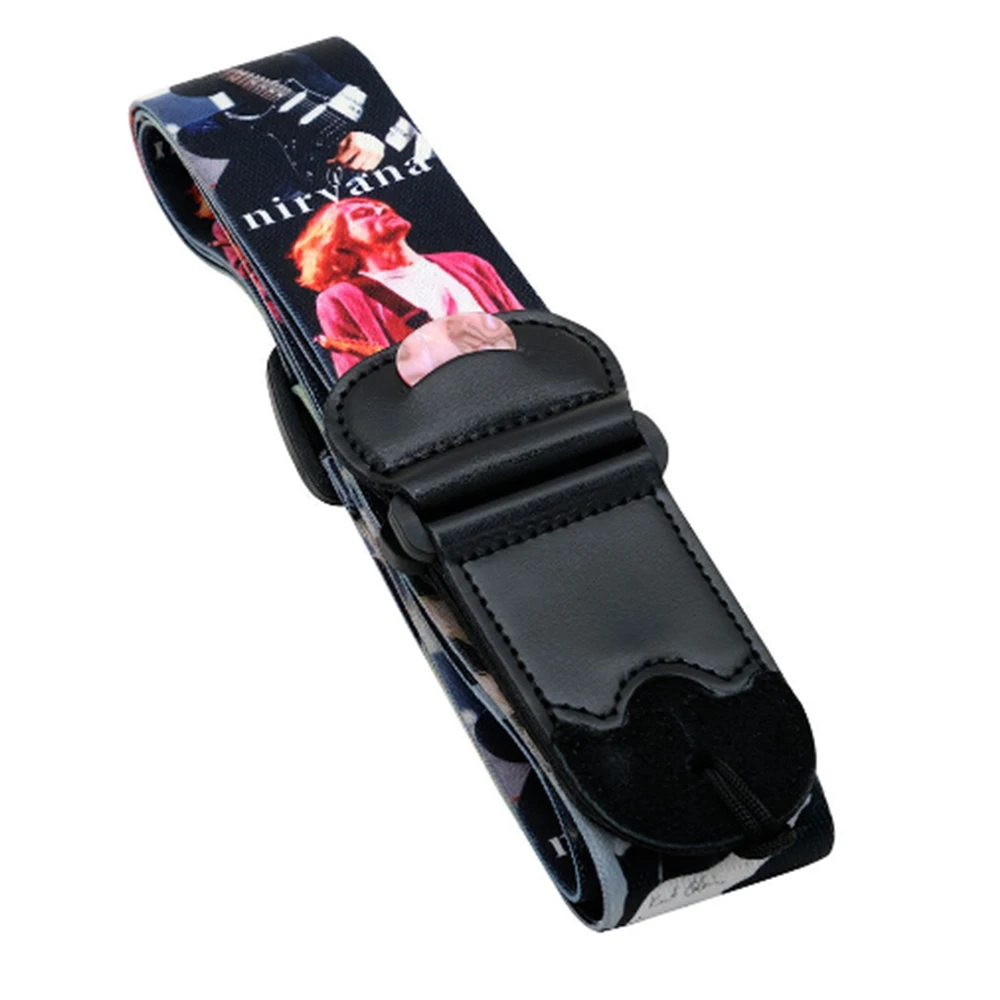 Vibrant Adjustable Guitar Strap with Paddle Clamp